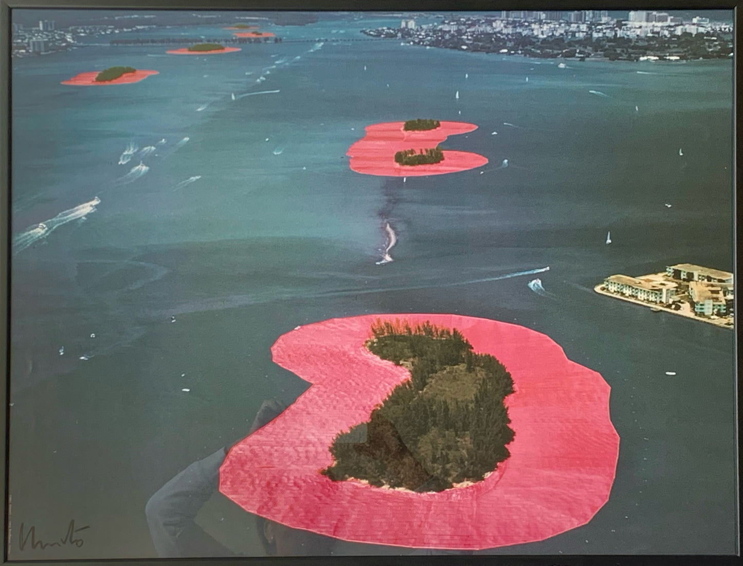 "Surrounded Island" - Vintage Poster by Cristo