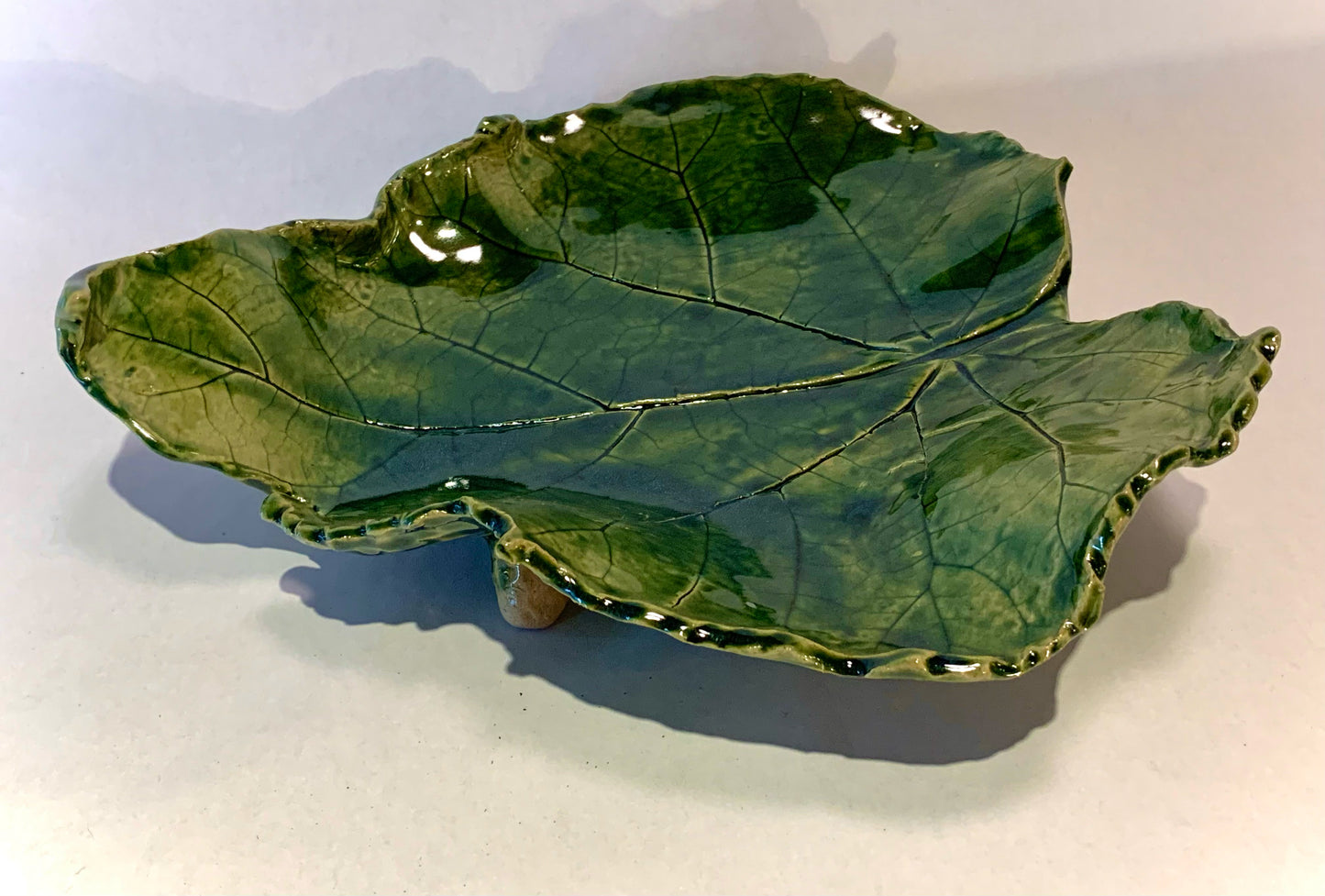 "Large Leaf Tray" - Ceramic Tray by Colleen Vanderhoef