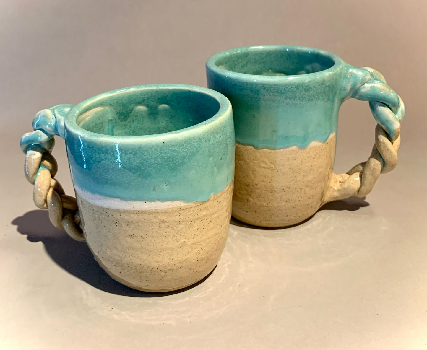 "Mug with Braided Handle" - Ceramic Mug by Colleen Vanderhoef