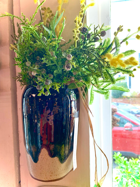 "Ceramic Wall Vase" - Wall Hanging Vase by Colleen Vanderhoef