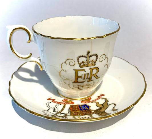 Vintage "Coronation" Tea Cup and Saucer- Set of 2