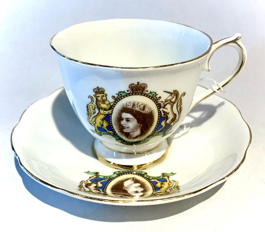 Vintage "Coronation" Tea Cup and Saucer- Set of 2