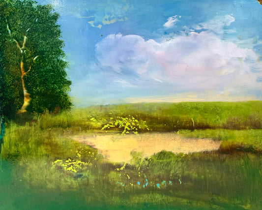 "Mid Summer Day" - Painting by Grace Mitchell