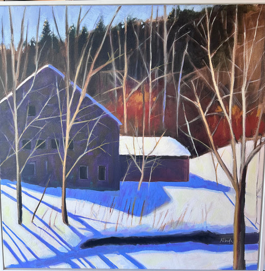 "Vermont Snow" painting by James Kimak