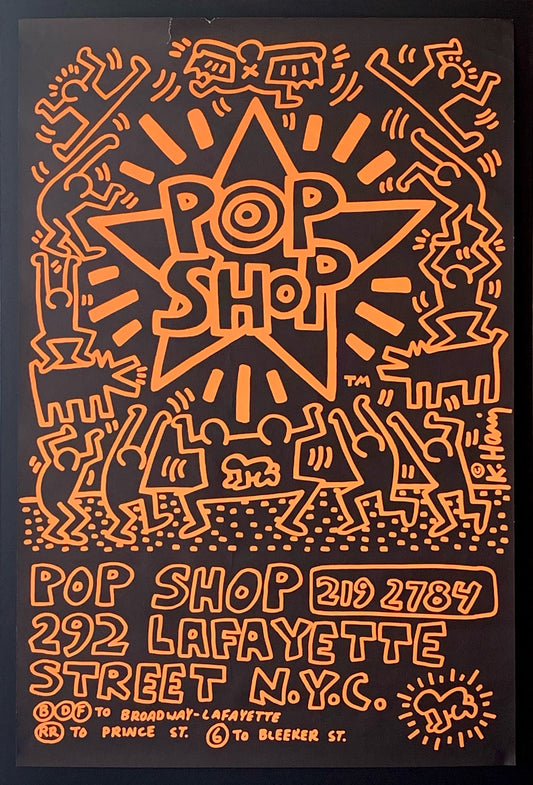 "Pop Shop" - Vintage Keith Haring Poster 1986